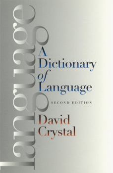 Paperback A Dictionary of Language Book
