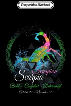Composition Notebook: SCORPIO SCORPION Star Sign Birthday Gifts Horoscope  Journal/Notebook Blank Lined Ruled 6x9 100 Pages