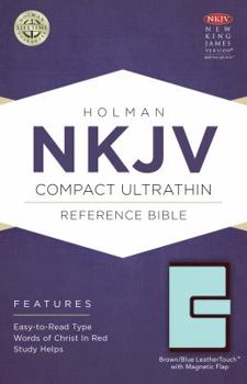 Imitation Leather Compact Ultrathin Bible-NKJV-Magnetic Flap Closure Book