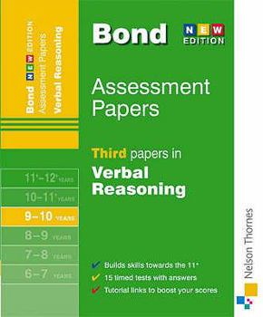 Paperback Bond Assessment Papers: Third Papers in Verbal Reasoning 9-10 Years Book