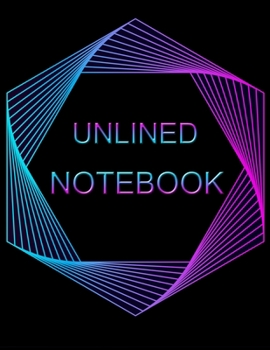 Paperback Unlined Notebook: 100 Pages Unruled Blank Notebook Book