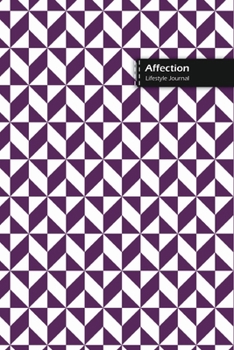 Paperback Affection Lifestyle Journal, Blank Write-in Notebook, Dotted Lines, Wide Ruled, Size (A5) 6 x 9 In (Purple) Book