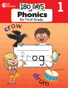 Paperback 180 Days(tm) Phonics for First Grade: Practice, Assess, Diagnose Book