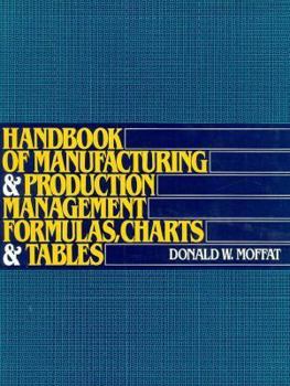 Hardcover Handbook of Manufacturing and Production Management Formulas, Charts, and Tables Book