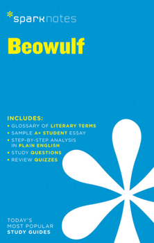 Paperback Beowulf Sparknotes Literature Guide Book