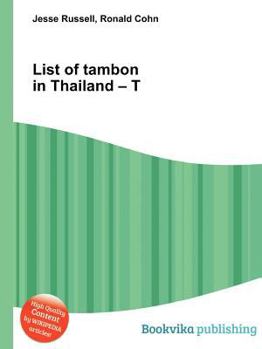 Paperback List of Tambon in Thailand - T Book