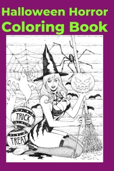 Paperback Halloween Horror Coloring Book