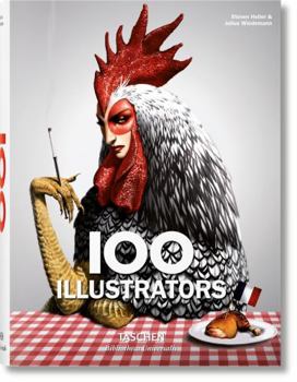 Hardcover 100 Illustrators Book
