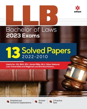 Paperback LLB Entrance Exam Solved (E) Book