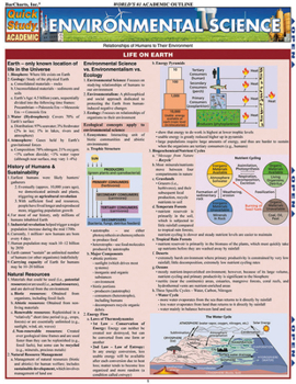 Misc. Environmental Science: A Quickstudy Laminated Reference Guide Book