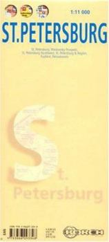 Laminated St. Petersburg City Streets Map by Borch (English Edition)