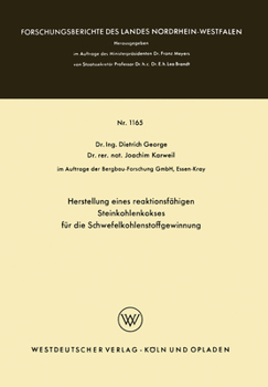Paperback Herstellung eines reaktionsfähigen Steinkohlenkokses für die Schwefelkohlenstoffgewinnung [German] Book