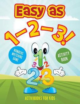 Paperback Easy as 1-2-3! Numbers Matching Game Activity Book