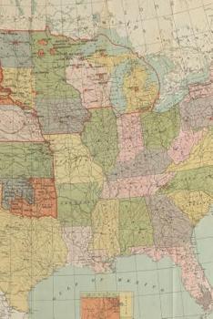 1892 Map Showing Indian [Native American] Reservations Within the Limits of the United States: A Poetose Notebook / Journal / Diary (100 pages/50 sheets)