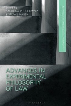 Paperback Advances in Experimental Philosophy of Law Book