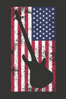 American Flag BASS PLAYER: Manuscript Music Notation Paper - Blank Staff Paper, - Blank Staff Paper Gift Birthday Gift Idea