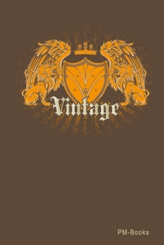 Paperback Vintage: Blanko A5 Notizbuch oder Heft f?r Sch?ler, Studenten und Erwachsene Book