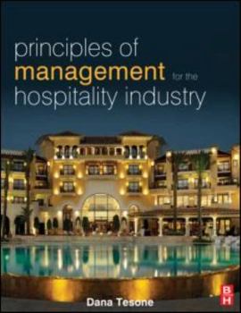 Paperback Principles of Management for the Hospitality Industry Book