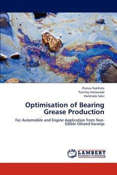 Paperback Optimisation of Bearing Grease Production Book