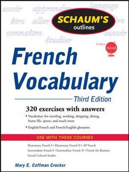 Paperback Schaum's Outline of French Vocabulary (Schaum's Outlines) (French and English Edition) Book