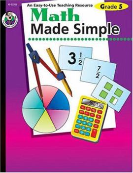 Paperback Math Made Simple, Grade 5 Book