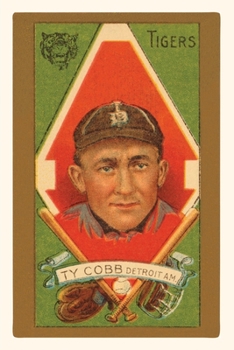 Paperback Vintage Journal Early Baseball Card, Ty Cobb Book