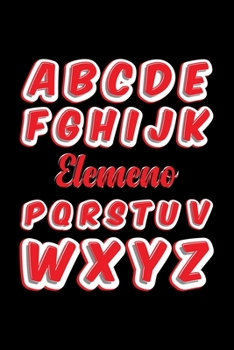 ABCDEFGHIJK Elemeno PQRSTUVWXYZ: Blank Lined Journal For Pre-K And Kindergarten Teachers, Black Cover