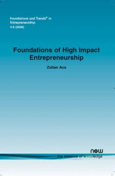 Paperback Foundations of High Impact Entrepreneurship Book