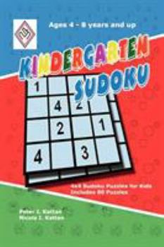 Paperback Kindergarten Sudoku: 4x4 Sudoku Puzzles for Kids Book