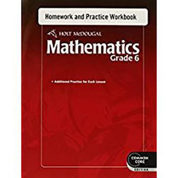 Paperback Homework and Practice Workbook Grade 6 Book