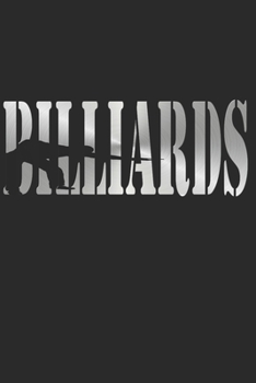 Billard Notizbuch: Billard Notizbuch die Perfekte Geschenkidee f�r Pool Spieler oder Snooker Fans. Das Taschenbuch hat 120 wei�e Seiten mit Punktraster die dich beim Schreiben oder skizzieren unterst�