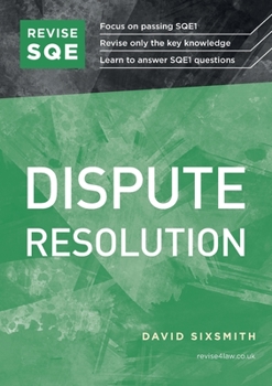 Paperback Revise SQE Dispute Resolution Book