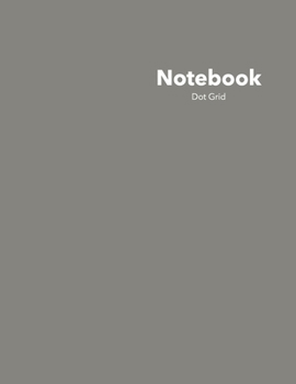 Paperback Dot Grid Notebook: Stylish Barnwood Grey Notebook, 120 Dotted Pages 8.5 x 11 inches Large Journal - Softcover Color Trends Collection Book