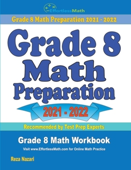 Paperback Grade 8 Math Preparation: Grade 8 Math Workbook Book