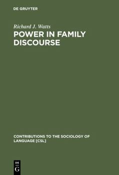 Hardcover Power in Family Discourse Book