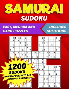 Samurai Sudoku: 1200 Challenging Puzzles for Adults Large Print