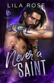 Paperback Never a Saint [Large Print] Book