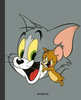 Paperback Notebook: Cartoon Tom and Jerry Soft Glossy Cover Graph Paper Pages Book 7.5 x 9.25 Inches 110 Pages Book