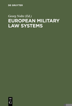 Hardcover European Military Law Systems Book