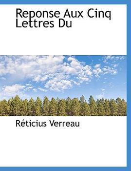 Paperback Reponse Aux Cinq Lettres Du [French] Book