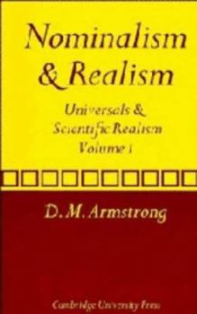 Hardcover Nominalism and Realism: Volume 1: Universals and Scientific Realism Book