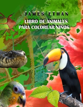 Paperback Libro de Animales Para Colorear Niños: Animales Fantásticos [Spanish] Book