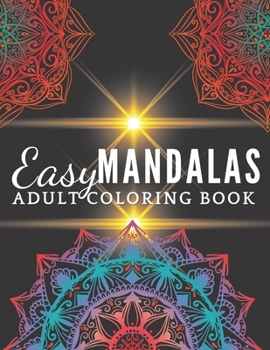 Paperback Easy Mandalas Adult Coloring Book