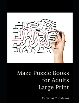 Paperback The Orginal Maze Puzzle Book: Maze Puzzle Books for Adults Large Print [Large Print] Book
