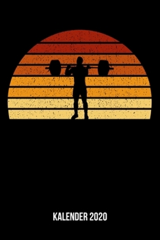 Kalender 2020: Terminplaner A5 - Vintage Sonne Gewichtheben Wochenkalender & Monatsplaner 2020 - Geschenk für Gewichtheber (German Edition)