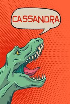 Paperback Cassandra: Personalized Dino Isometric Dot Paper Notebook 120 Pages 6x9 Book
