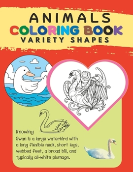 Paperback Knowing Animals Coloring book: Animals shapes with information Book