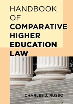 Hardcover Handbook of Comparative Higher Education Law Book