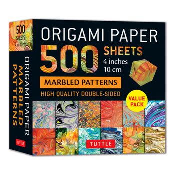 Misc. Origami Paper 500 Sheets Marbled Patterns 4 (10 CM) Book