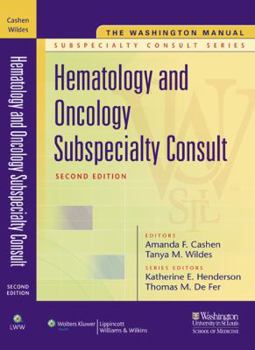 Paperback The Washington Manual: Hematology and Oncology: Subspecialty Consult Book